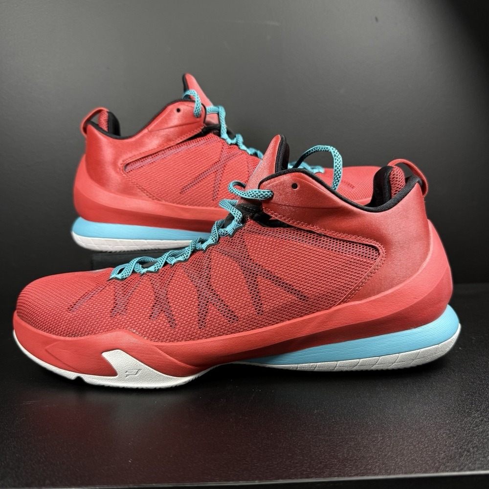 Size 12 JORDAN CP3 VIII AE Shoes RED BLUE WHITE mens Basketball Athletic